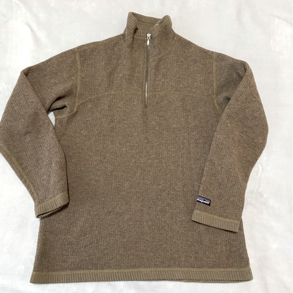 Patagonia vintage Pyrenees made in USA 1/4 zip wool blend women’s pullover